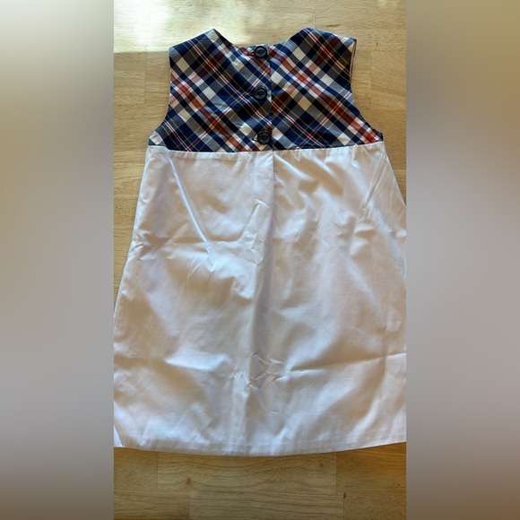 The Beaufort Bonnet Company Multicolor Plaid dress with Anchors NWT - Picture 3 of 3